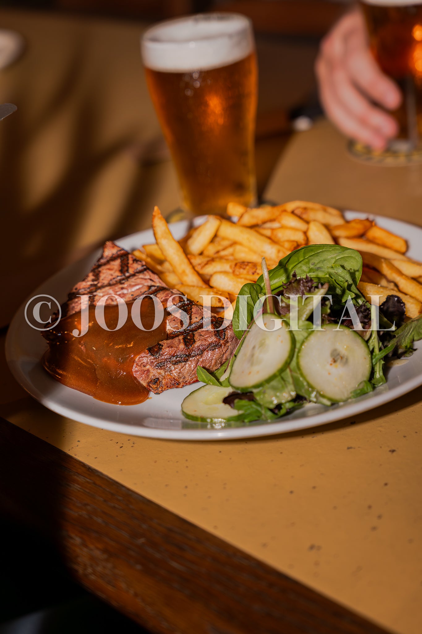Dive Bar Steak & Chips - Portrait